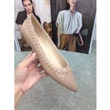 Christian Louboutin patent leather rivets pointed head flats