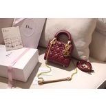 Dior Mini Lady Dior original lambskin leather