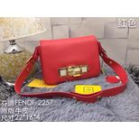 Fendi Leather flap shoulder bag