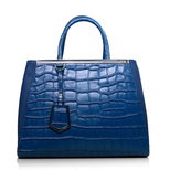 Fendi Blue Croco Leather Jours Elite It Bag