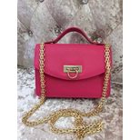 Ferragamo Leather flap chain shoulder bag