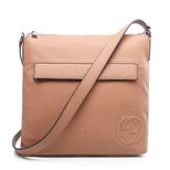 Gucci Beige Leather Messenger Bag