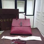 Gucci bamboo daily leather MEDIUM top handle bag