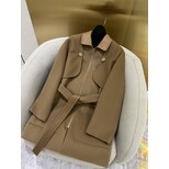 Hermes cashmere coat with vest dress