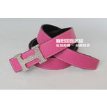 Hermes Nickel Ice Metal Pink&Black Belt