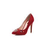 Louis Vuitton suede leather pointed head pump