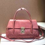 MIU MIU Original Quilting Wax oil leather flap handle bag