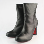 Christian Louboutin Black Lamb Leather Medium Boot