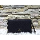 Valentino Jacquard rockstud clutch