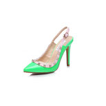 Valentino Rock studs sling back pump