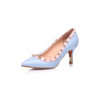 Valentino Light blue leather with rivet pump