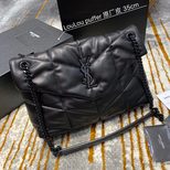 YSL PUFFER MEDIUM BAG IN QUILTED LAMBSKIN