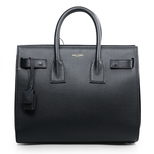 YSL Black leather handle bag