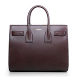 YSL Claret leather handle bag