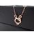 Cartier Rose Gold Rabbit with Rhinestone Pendant Necklace