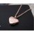 Rose Gold Heart Charm Necklace