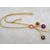 Dice Long Pendant Gold Metal Finish  Necklace