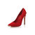 Alexander McQueen Red suede leather pointed head pump