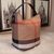 Burberry Large check fabric bucket shoulder bag