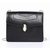 Bvlgari Black Leather Serpenti Snake Closure Bag