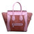 Celine Mini Luggage Top Handle Tote Suede Leather