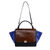 Small Trapeze Bag Calf Hair Brown/Blue/Black