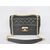 Chanel Black lamb skin leather flap bag