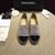 Chanel grey suede leather espadrilles loafers