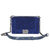 Royal Blue Velvet Should Chain Flap Bag