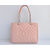 Quilting double chain tote bag Ball Skin Leather