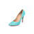 Christian Louboutin Blue Patent Leather Rivets Pump