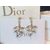 rhinestone leaves Pt plating earrings