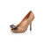 Dior Beige quilting leather bow-tie peep toe pump