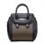 Heroine black  leather rivets handle bag