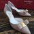 Ferragamo Pouching imported leather VARA pointed head shoes