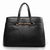 Gucci Black Real Cowhide Leather Handle Bag