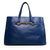 Gucci Dark Blue Real Cowhide Leather Handle Bag