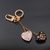 Louis Vuitton Golden LV and Monogram Flower Heart Charms Key Holder