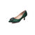 Green Rhinestone point head pump