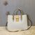 MIU MIU Original goat skin leather handle tote bag