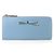 Light Blue Saffiano Leather Bowknot Wallet