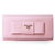 Prada Light Pink Saffiano Leather Bow-tie Wallet