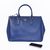 Blue Saffiano Leather Classic Handbag