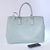 Light Blue Saffiano Leather Classic Medium Handbag