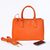 Prada Orange Saffiano Leather Classic 33CM Handbag