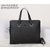 Prada Black saffiano leather briefcase