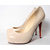 Nude Patent Leather Red Sole (platform) Pump