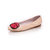 Prada Beige Patent Rose Flat