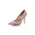 Jimmy Choo Light gold fabric pointed head pump